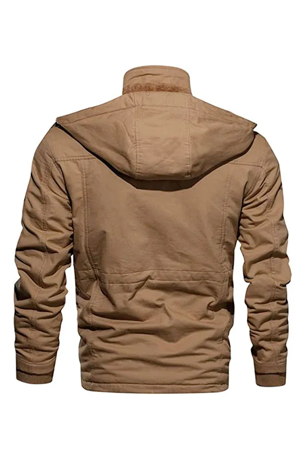 Washable Hooded Cotton Jacket