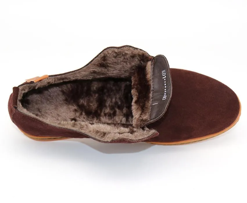 West Louis™ Nubuck Leather Warm Velvet Shoes