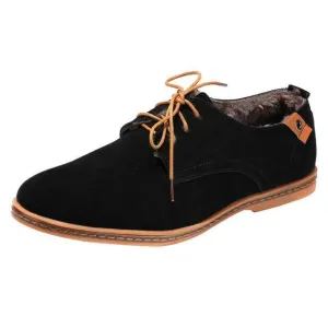 West Louis™ Nubuck Leather Warm Velvet Shoes