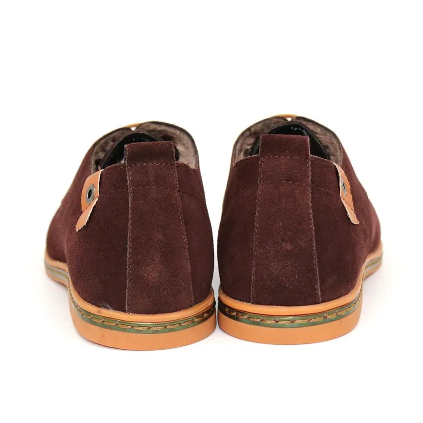 West Louis™ Nubuck Leather Warm Velvet Shoes