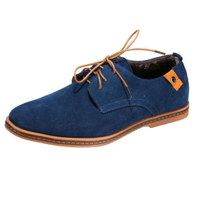 West Louis™ Nubuck Leather Warm Velvet Shoes