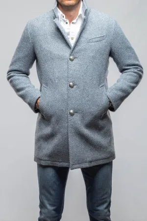 Weyburn Knit Coat In Light Blue