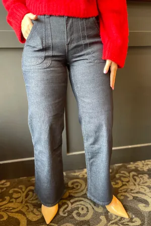 Wide Denim Pants