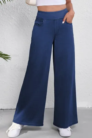 Wide Leg Denim Jeggings - KE552WL