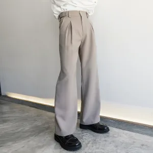 Wide-Leg Draped Casual Pants