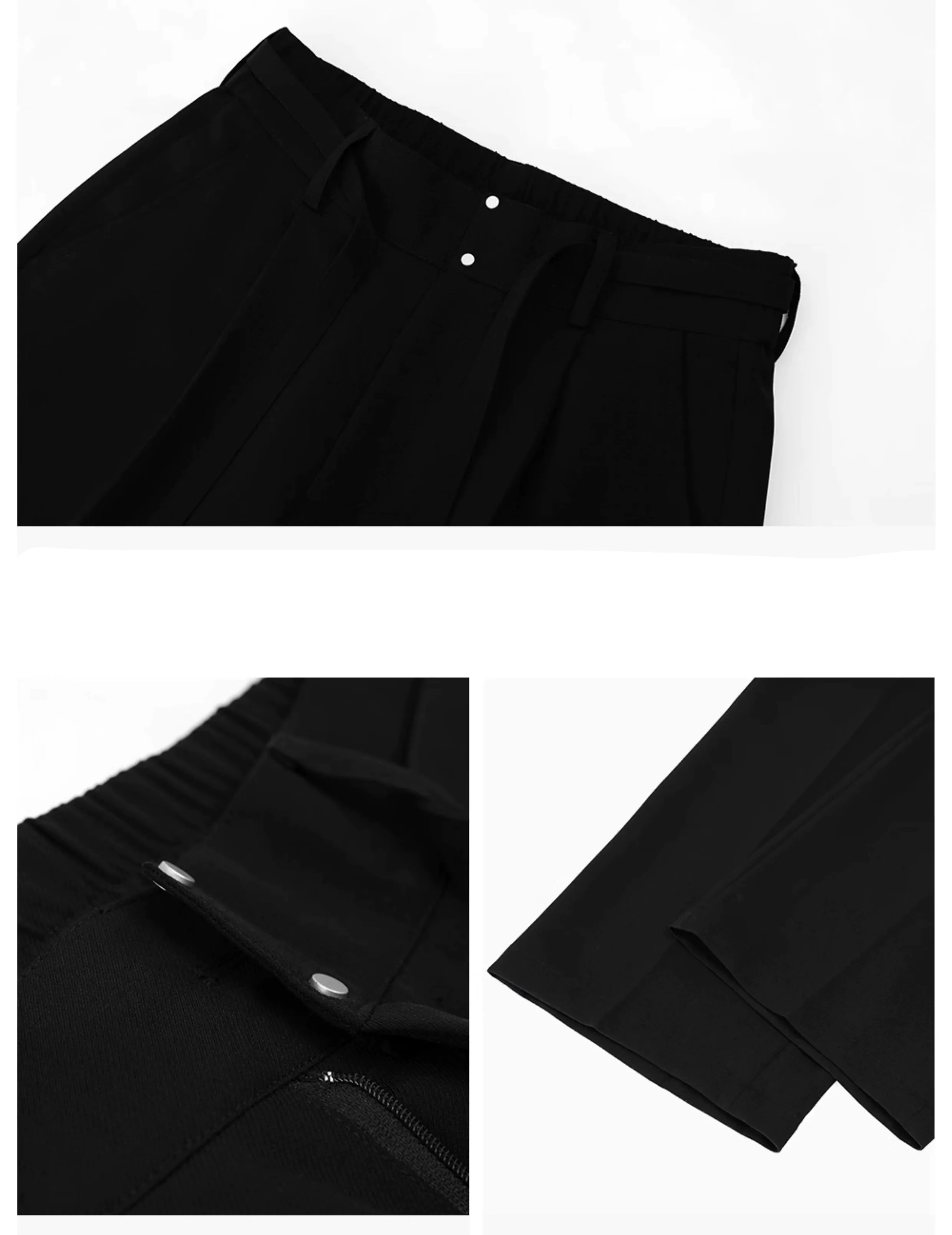 Wide-Leg Drapey Casual Pants