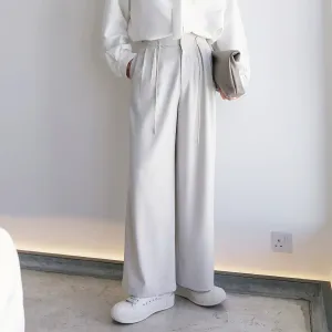 Wide-Leg Floor-Length Pants