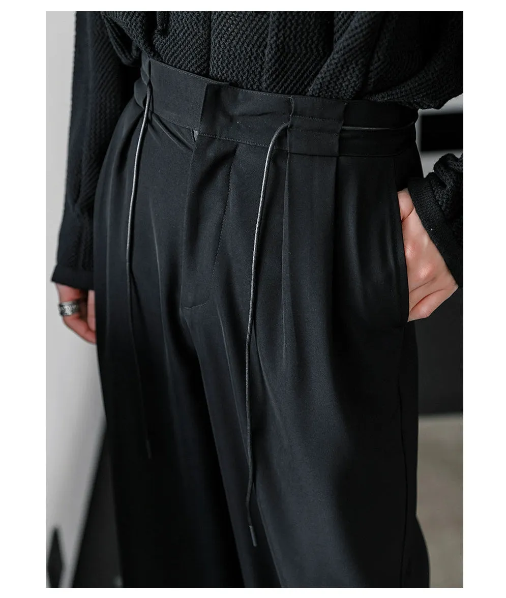 Wide-Leg Floor-Length Pants