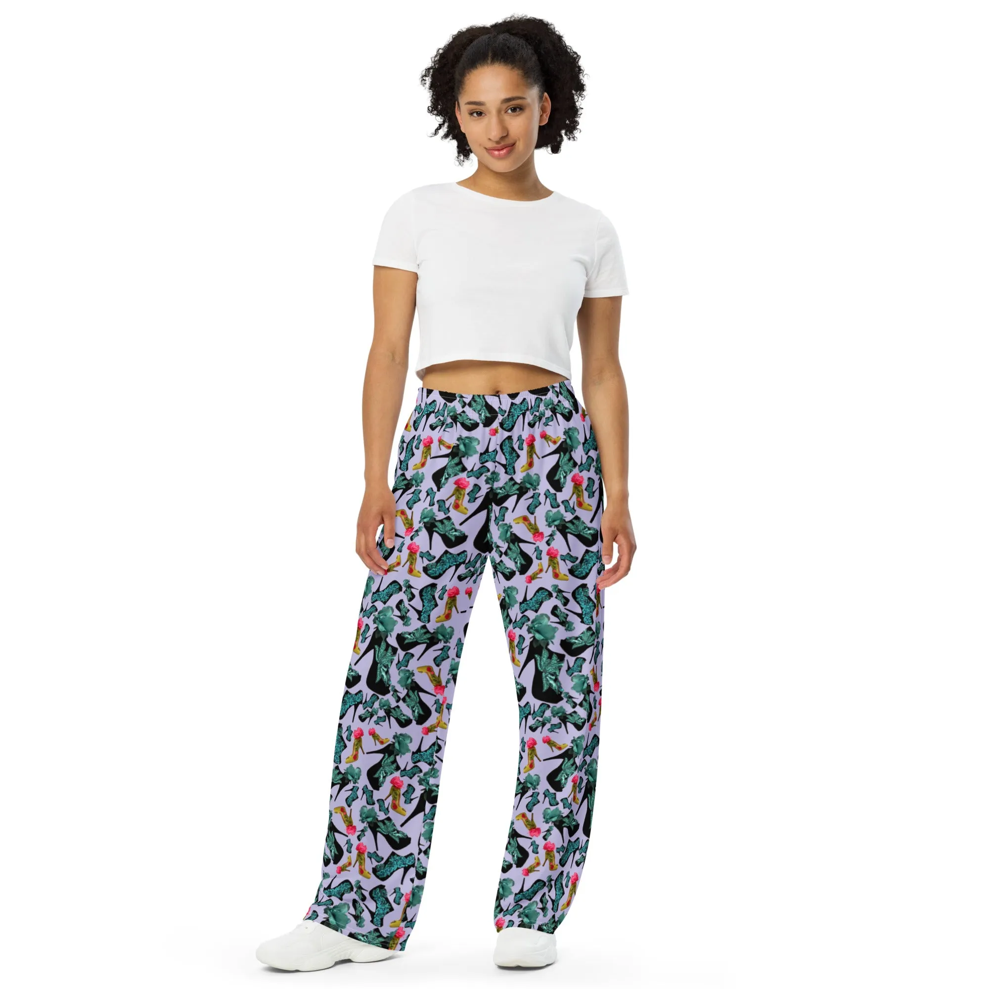 Wide-leg pants 'Blue shoes'