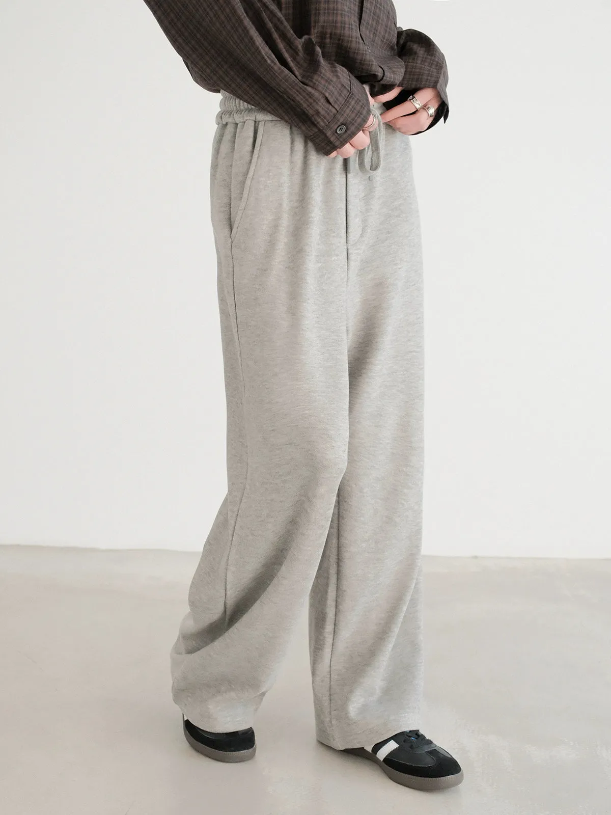 Wide-Leg Sweatpants