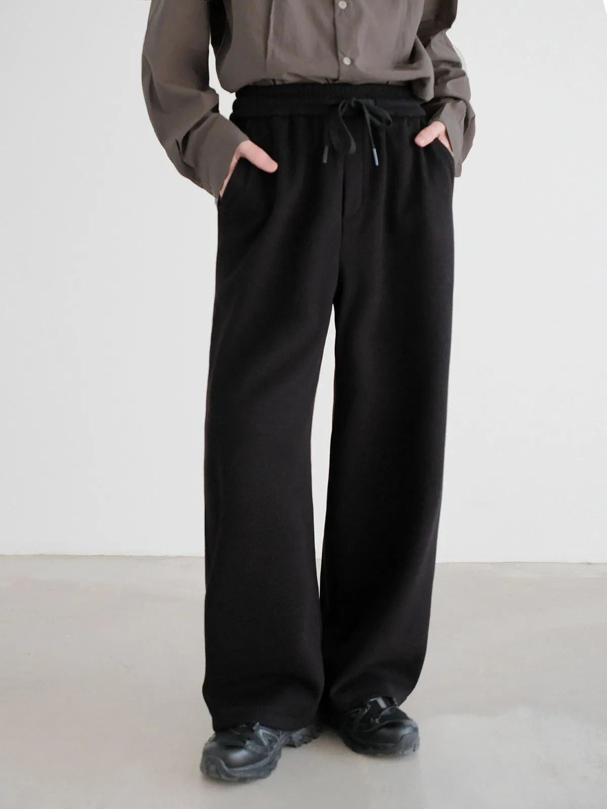 Wide-Leg Sweatpants