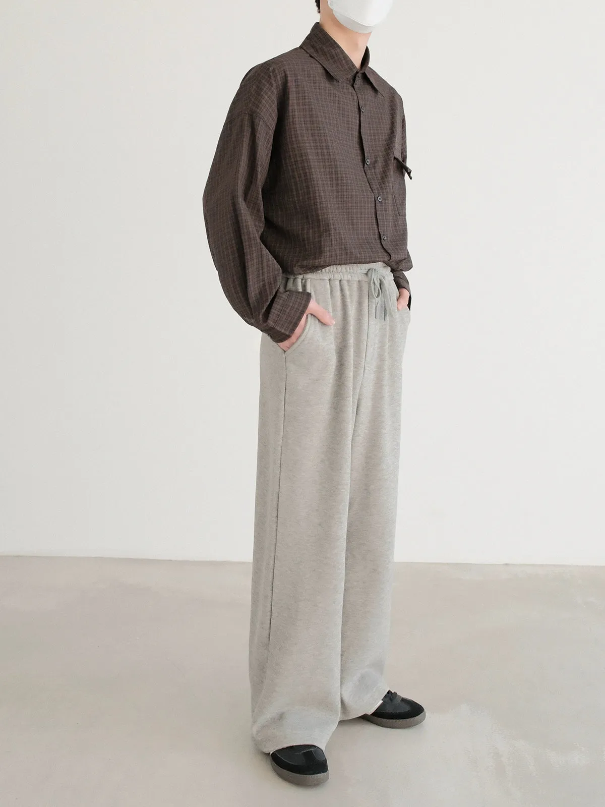 Wide-Leg Sweatpants