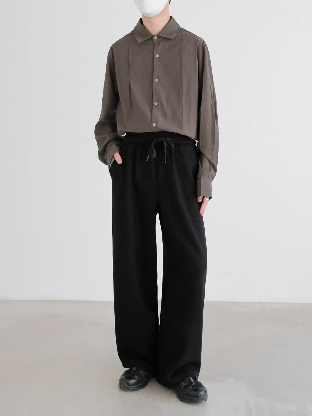 Wide-Leg Sweatpants