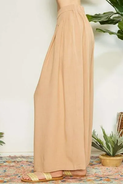 WIdeleg Tan Pants