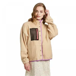 Wild Fable Women's Snap Front Faux Fur Sherpa Jacket