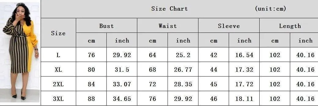 Women Dress-Plus Size Striped Dresses