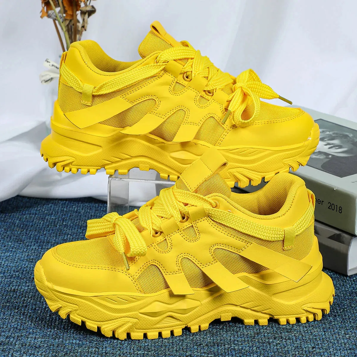 Women Fashion Luxury Origin Platform Chunky Tennis Casual Sneaker