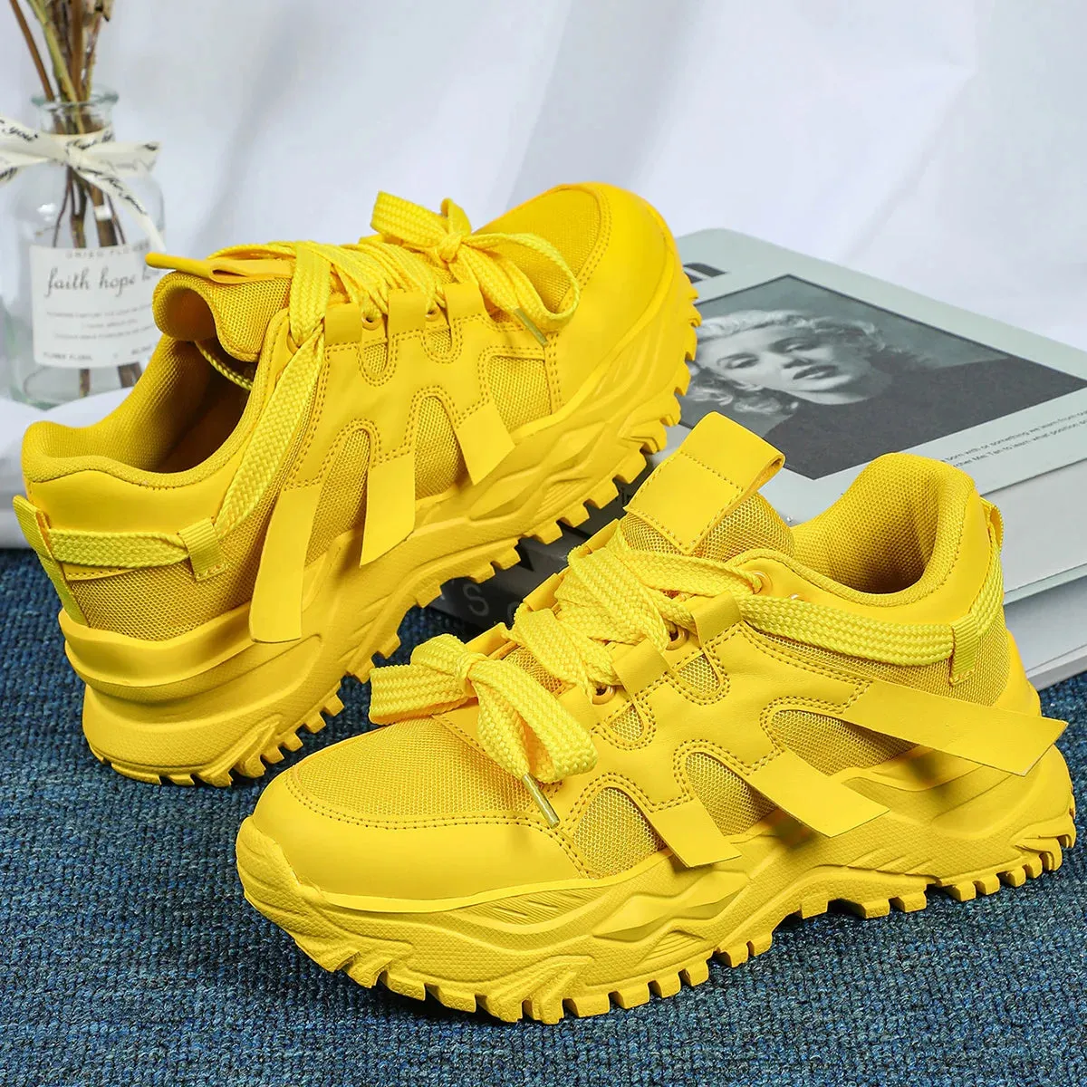 Women Fashion Luxury Origin Platform Chunky Tennis Casual Sneaker