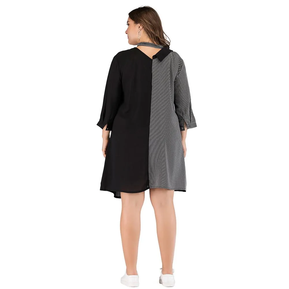Women Irregular Plus Sizes Fall Short Dresses