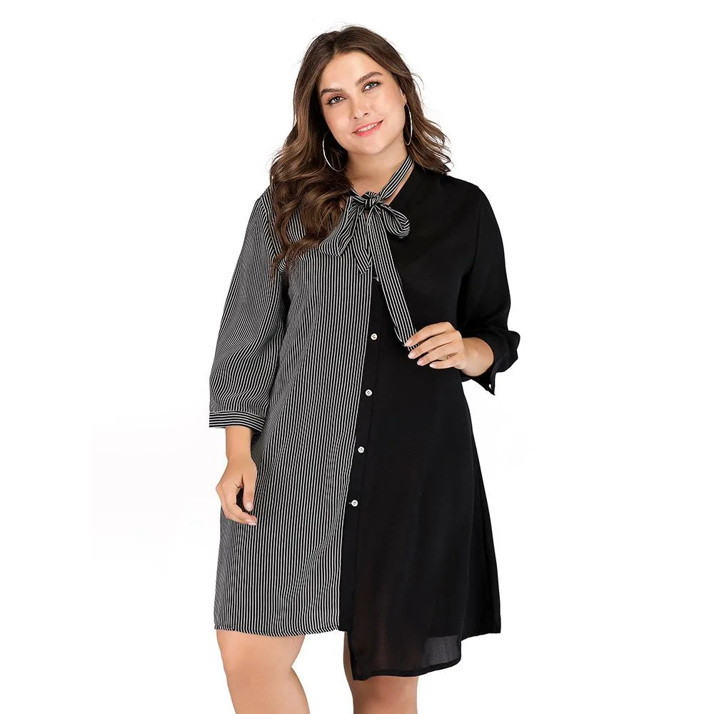 Women Irregular Plus Sizes Fall Short Dresses