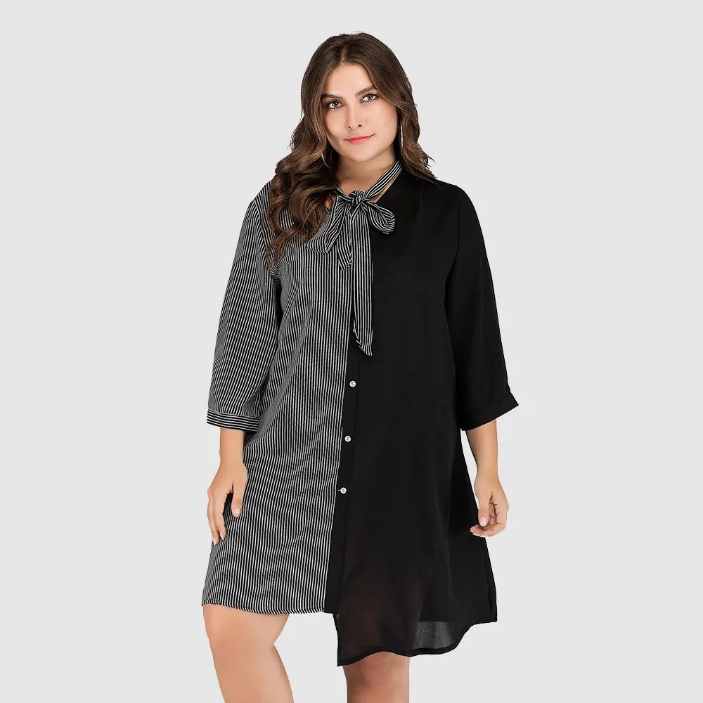 Women Irregular Plus Sizes Fall Short Dresses