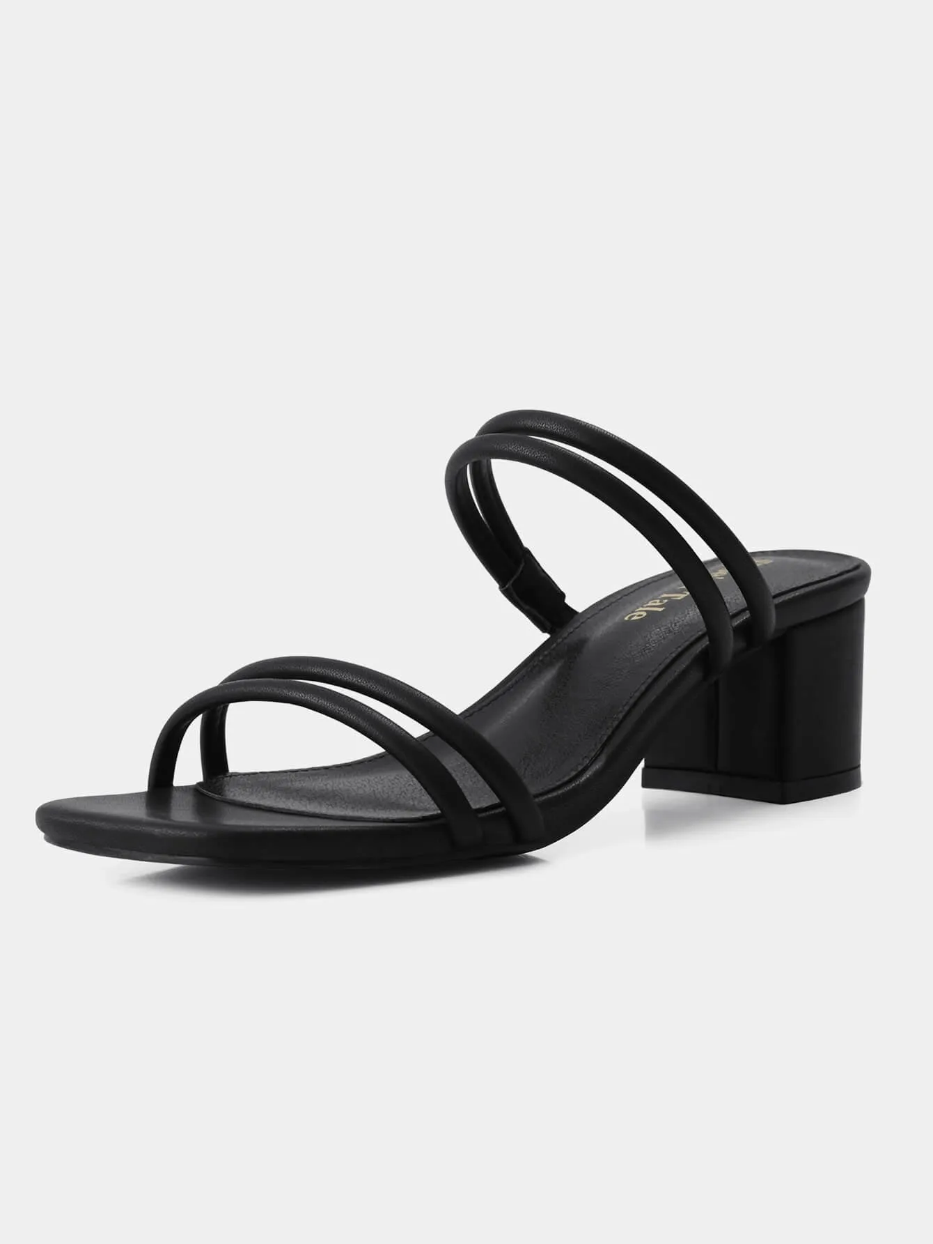 Women Low Block Strappy Heel