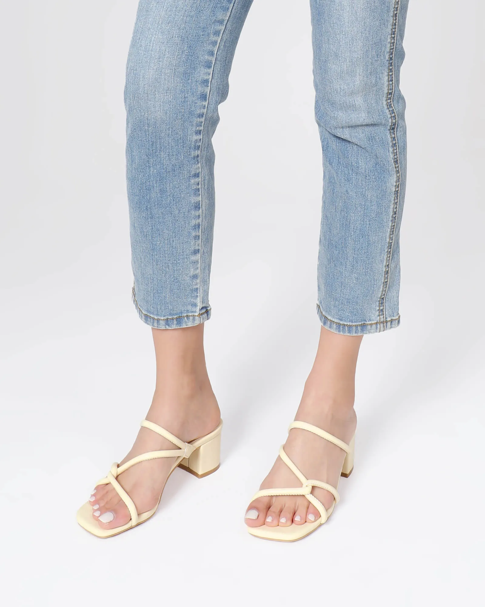 Women Slip On Strappy Heel