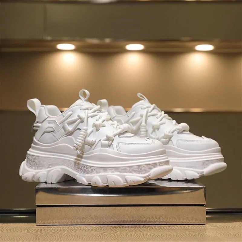 Women's Casual Lace-up Platform Sneakers
