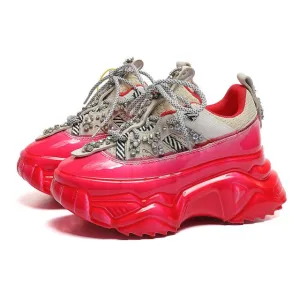 Women's Casual Shiny Platform Shoes