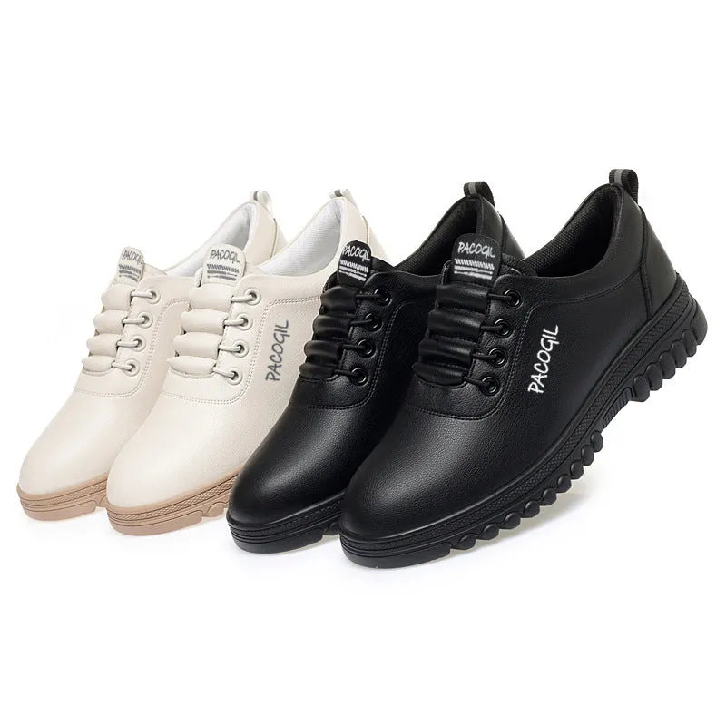 Women's Easy To Wear White Soft Sole Casual Shoes