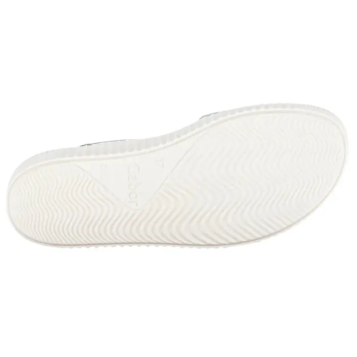 Women's Gabor Shoes | Caruso 3 Strap Low Platform Sandal | Beige Metal