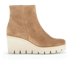 Women's Gabor Shoes  | Leather Wedge Bootie | Lion Dream Velour