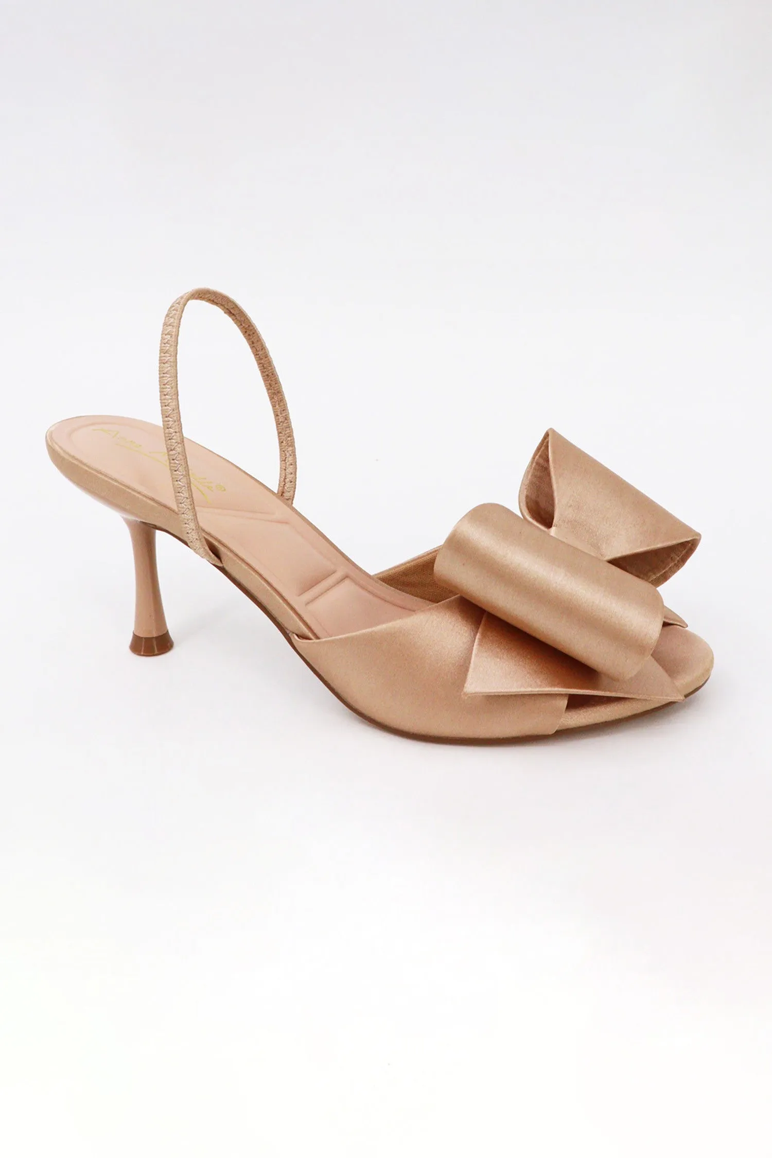 Women's Satin Heel with Bow- JOY30