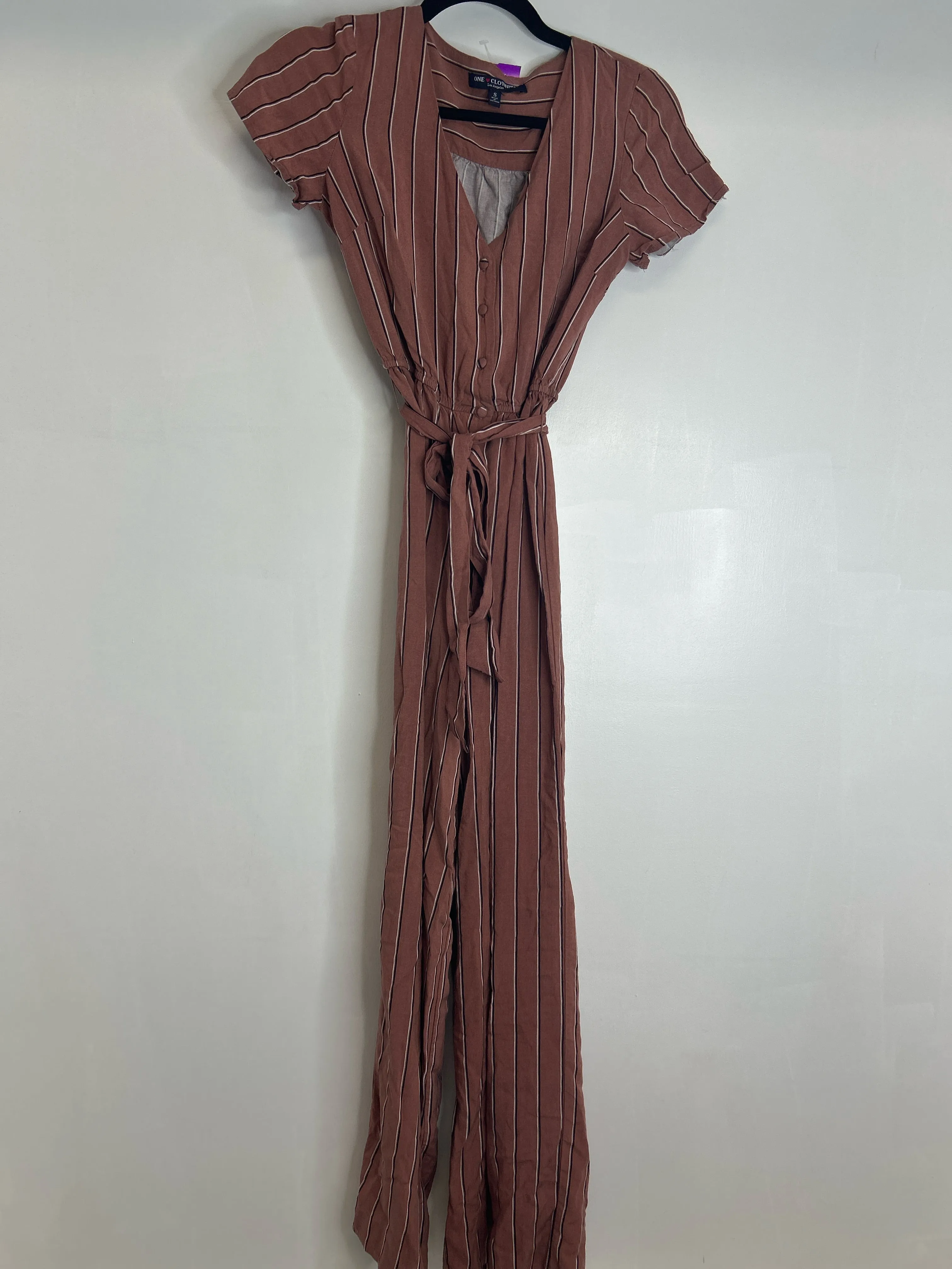 Womens Size Sm Misses Brown One Clothing Romper