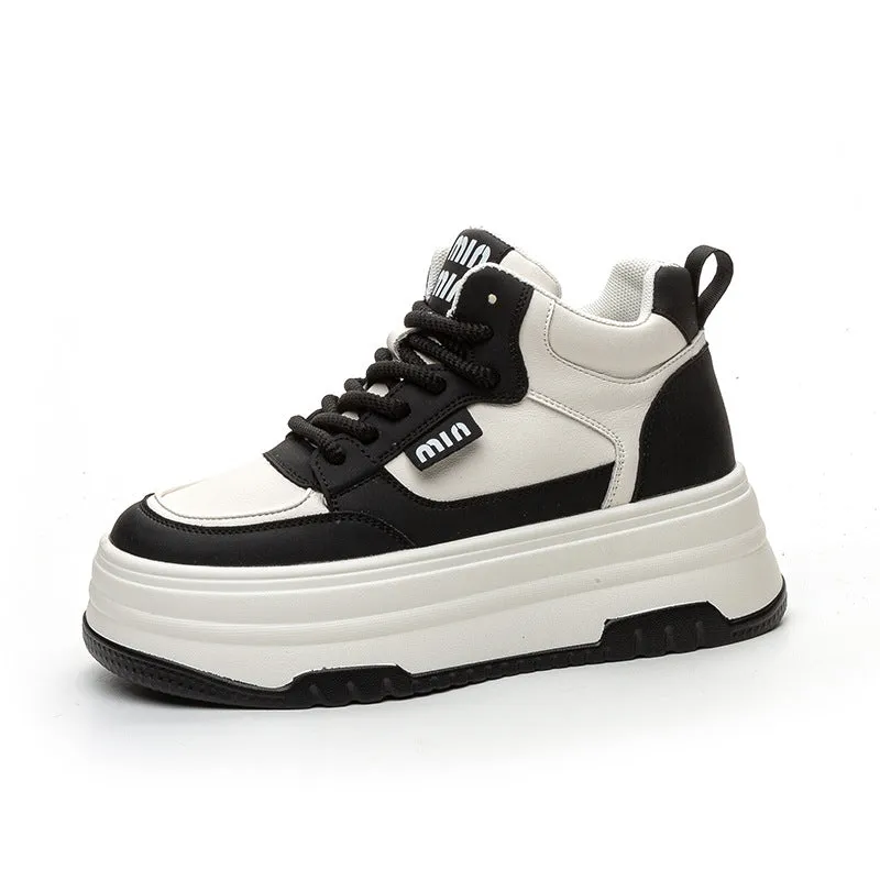 Women's Thick-soled Hidden White Summer Breathable Mesh Casual Shoes
