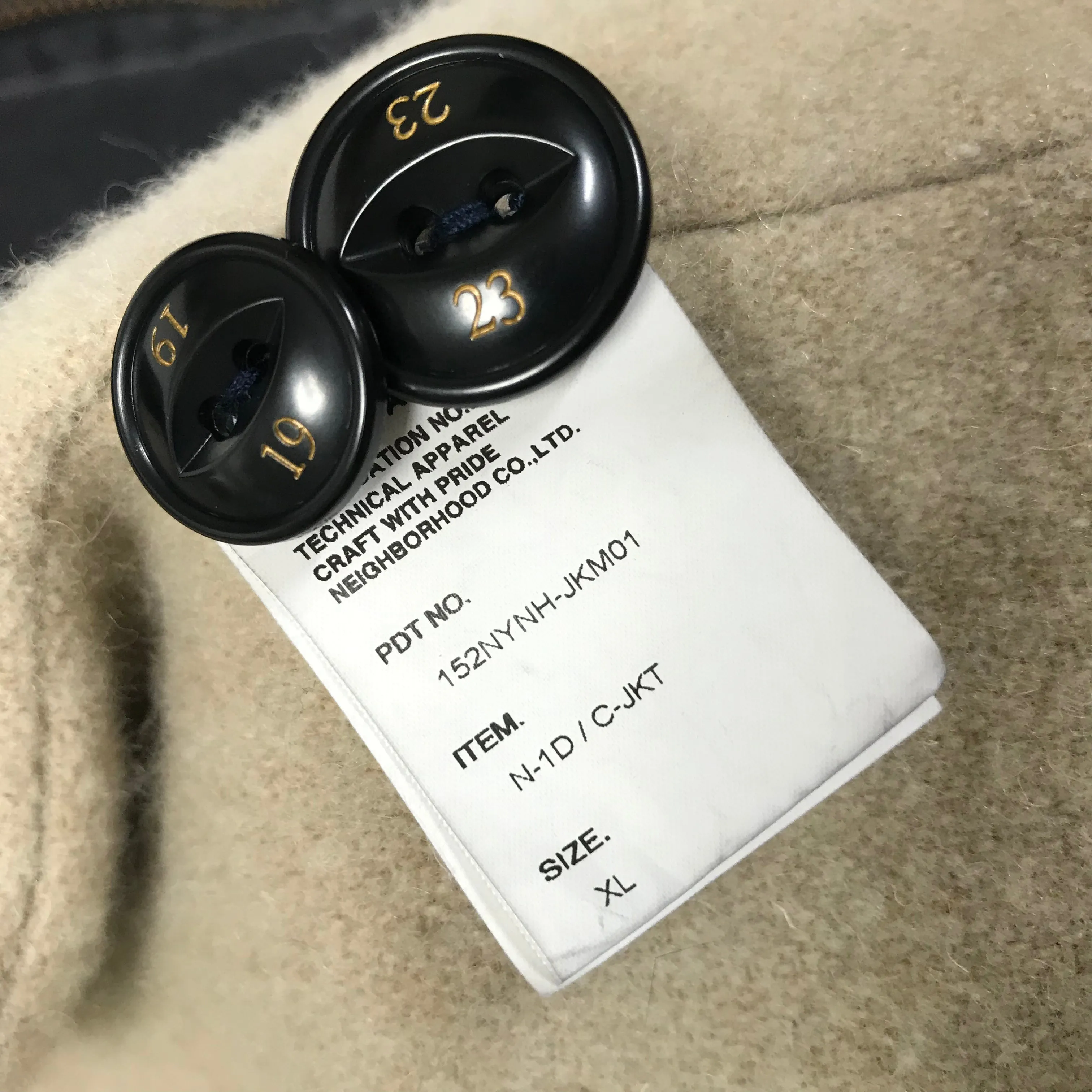 [XL] Neighborhood 15AW N-1D Deck Jacket Navy
