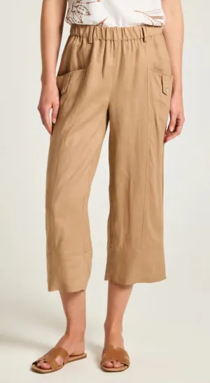 Yarra Trail toffee linen pants