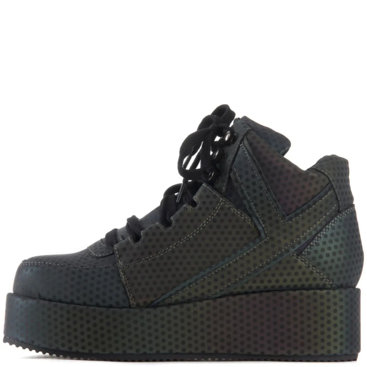 Y.R.U. for Women: Qozmo Low Key Reflective Platform Sneaker