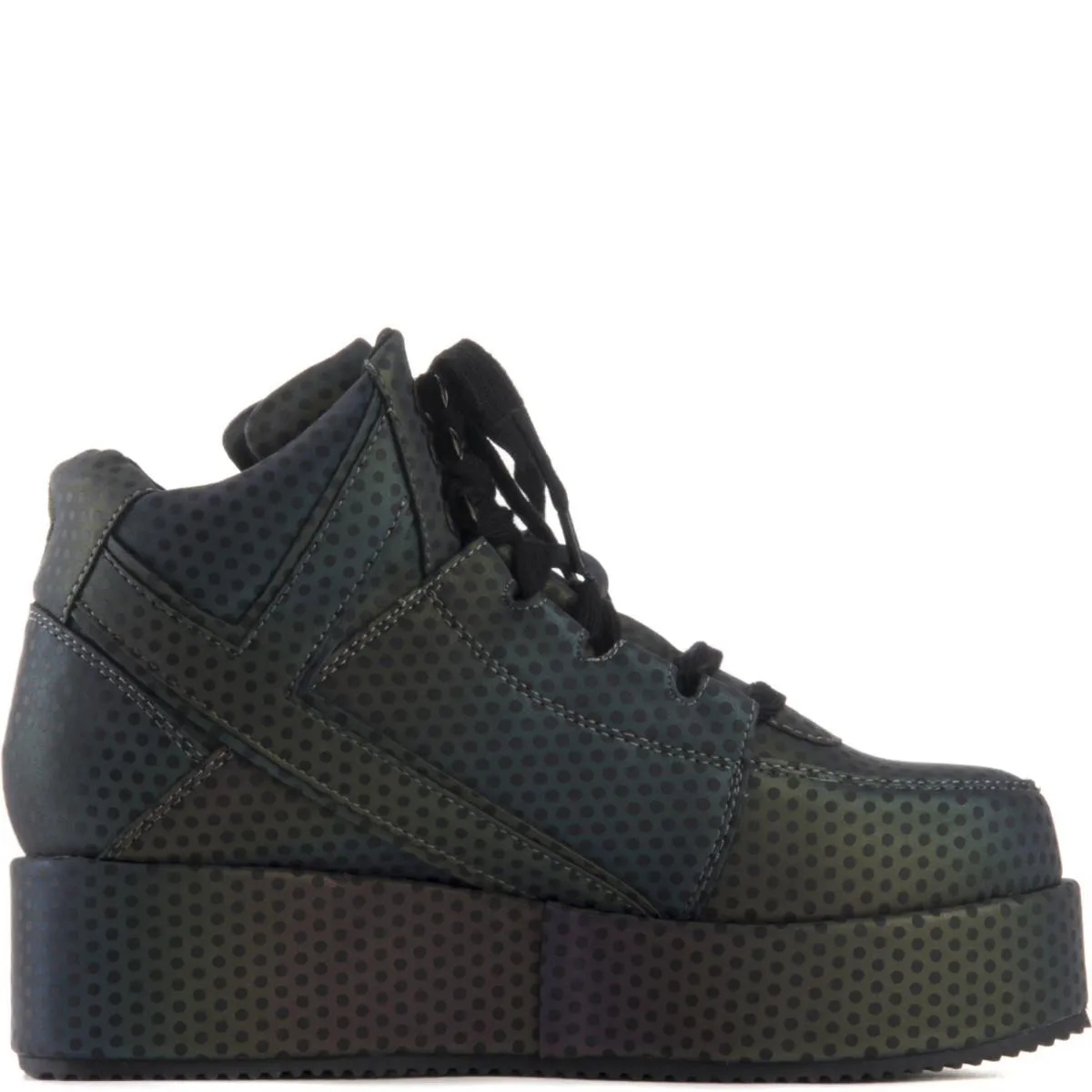 Y.R.U. for Women: Qozmo Low Key Reflective Platform Sneaker