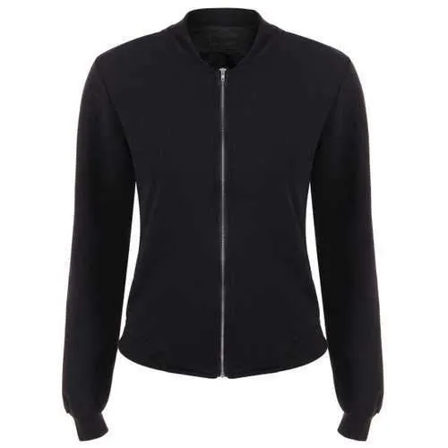 Zip Up Number Print Jacket - Black Xl